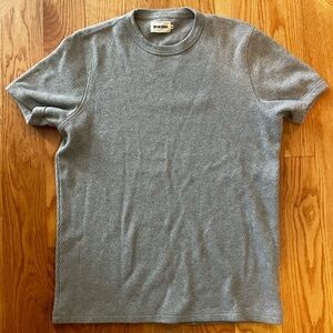 Taylor Stitch Heavy Bag Waffle Short Sleeve in Ash